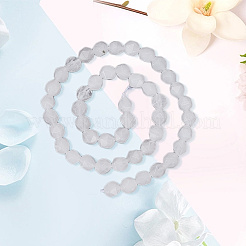 2 Strands Natural White Agate Beads Strands&nbsp;G-AR0005-43B