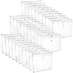 PPプラスチック文房具収納ポケット40個  ファイル封筒ポーチ  長方形  透明  325x250x1.4mm&nbsp;AJEW-WA0003-25
