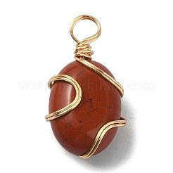 Natural Mixed Gemstone Copper Wire Wrapped Pendants&nbsp;PALLOY-JF02251