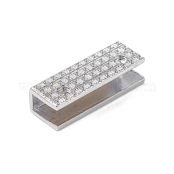 亜鉛合金バッグコーナープロテクターエッジングフレーム  ネジ付き  長方形  プラチナ  9x25x7mm  穴：2.5mm&nbsp;FIND-XCP0002-21P