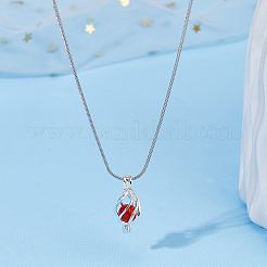 1Pc 925 Sterling Silver Bead Cage Pendants&nbsp;STER-HS0001-21