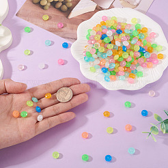 500Pcs Luminous PS Plastic Beads&nbsp;FIND-TA00009-13C