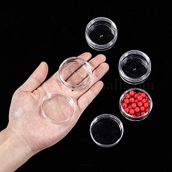 プラスチックビーズ収納ケース  シードビーズ容器  ラウンド  直径約5 CM  高さ2.1センチ  容量：10ml（0.34液量オンス）&nbsp;C084Y