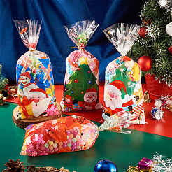 40Pcs 4 Styles  Christmas Theme OPP Self-adhesive Cookie & Snacks Package Bags&nbsp;CON-TAC0010-90A