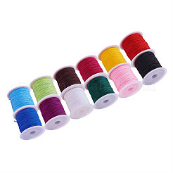 ポリエステル糸  DIY織りのジュエリー作り  ミックスカラー  0.8mm  約20m /ロール  12roll /セット&nbsp;OCOR-CJ0001-06