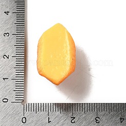 不透明樹脂デコデンカボション  模造パン  食べ物  27x16x14mm&nbsp;CRES-L043-D01