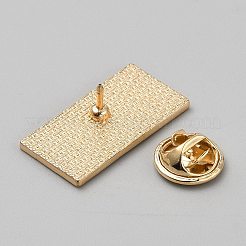 学用品 エナメルピン  バックパック服用合金ブローチ  クレヨン  14x27mm&nbsp;JEWB-WH0021-57KCG-10