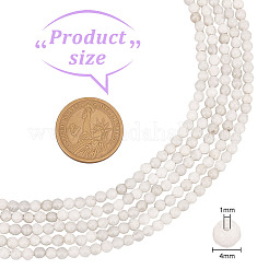 5 Strands Natural White Jade Beads Strands&nbsp;G-OC0003-34