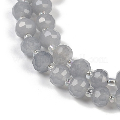 Natural Grey Agate Beads Strands&nbsp;G-H057-A11-01