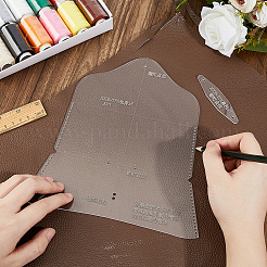 2Pcs DIY Leather Sunglasses Case Acrylic Template&nbsp;TOOL-FH0001-80