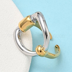 304 Stainless Steel Cuff Open Rings for Women&nbsp;RJEW-B158-02GP-03