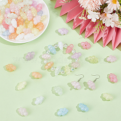 80Pcs Luminous Acrylic Beads&nbsp;OACR-PA0002-01