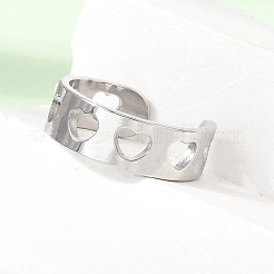 304 Stainless Steel Cuff Open Rings for Women&nbsp;SA-CBA82C8-20P