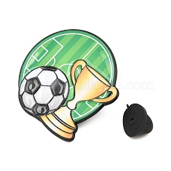 Sports Theme Football & Trophy Enamel Pins&nbsp;JEWB-L023-02D-EB
