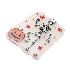 Halloween Luminous Printed Transparent Acrylic Pendants&nbsp;OACR-B055-01A
