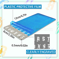 Stainless Steel DIY Nail Art Templates&nbsp;MRMJ-WH0092-026