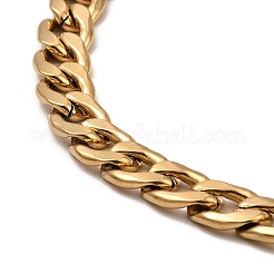 304 Stainless Steel Cuban Link Chain Necklace&nbsp;BJEW-B072-04G