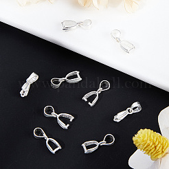 10 個 925 スターリングシルバー アイスピック ピンチベイル  スタンプ925個付き  銀  13mm  穴：3x4mm  ピン：0.8mm&nbsp;STER-BBC0001-29B
