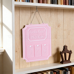 Plastic Books Read This Year Bookshelf Counter Bookish Decoration&nbsp;AJEW-WH0596-877B