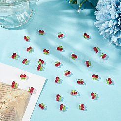 100Pcs Resin Cherry Cabochons&nbsp;MRMJ-ME0001-02