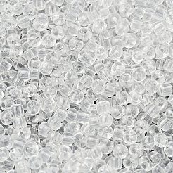 8/0 ガラスシードビーズ  透明色の丸穴  トランス。クリア  直径約3mm  穴：0.8mm  約10000個/ポンド&nbsp;SDB3mm1