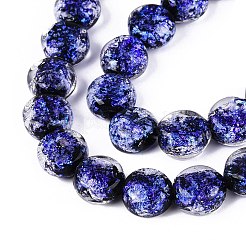 Handmade Foil Glass Beads Strands&nbsp;FOIL-Q002-03A