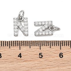 SHEGRACE Brass Micro Pave Clear Cubic Zirconia Pendants&nbsp;XGRQ29622-394P-N