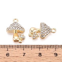 Rack Plating Alloy Rhinestone Pendants&nbsp;X1-PALLOY-T091-25A-G