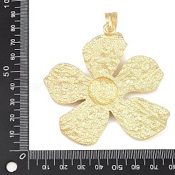 合金ビッグサイズペンダントトップ  花のチャーム  マットゴールドカラー  72.5x70x6mm  穴：5.5x10mm&nbsp;FIND-I074-02MG-02