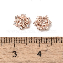 Rack Plating Brass Beads Caps&nbsp;KK-B088-05A-RG