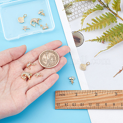 10Pcs 5 Style Brass Charms&nbsp;KK-SC0004-90