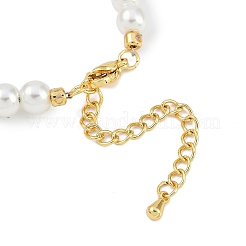 Rack Plating Brass Micro Pave Cubic Zirconia Charm Bracelets&nbsp;BJEW-P341-12G-02
