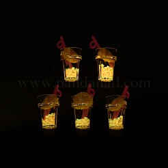 Imitation Fruit Tea Resin Pendants&nbsp;X-CRES-S359-31F