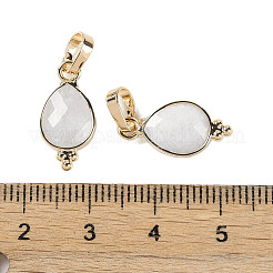 Natural White Moonstone Faceted Pendans&nbsp;X-KK-L218-004G-04
