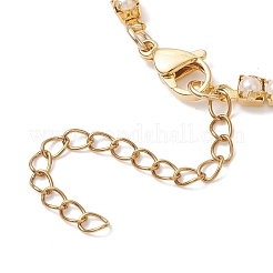 Square Brass Claw ABS Plastic Imitation Pearl Link Chain Bracelets for Women&nbsp;BJEW-JB12846