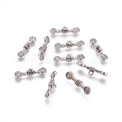 Tibetan Style Alloy Toggle Clasps&nbsp;TIBE-L003-015AS
