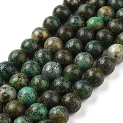 Natural African Turquoise(Jasper) Beads Strands&nbsp;TURQ-G037-10mm