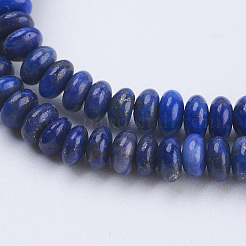 Natural Lapis Lazuli Beads Strands&nbsp;G-P354-10-4x2mm