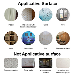 Mirror Wall Stickers&nbsp;DIY-WH0282-26B