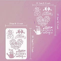 Plastic Drawing Painting Stencils Templates&nbsp;DIY-WH0396-0041
