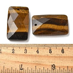 Natural Tiger Eye Pendants&nbsp;G-Z071-04F