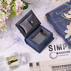 Book Shaped PU Leather Tie Clip Storage Boxes&nbsp;CON-CA0001-034A