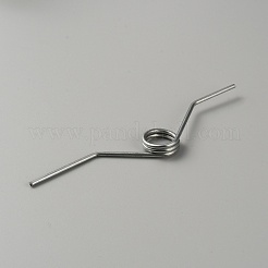 高炭素鋼トーションスプリング  ステンレス鋼色  111x20x6mm  穴：12.5mm&nbsp;FIND-WH0021-68P-01