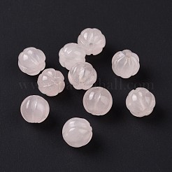 天然石ローズクォーツビーズ  秋のテーマ  カボチャ  8~8.5x7.5~8mm  穴：1.2mm&nbsp;G-F720-02