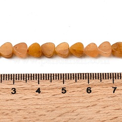 天然＆合成混合宝石ビーズ連売り  ティアドロップ  染めと未染色の混合  6x6x2.5mm  穴：0.5mm  約71個/連  15.55~15.75''（39.5~40センチメートル）&nbsp;G-F801-B-01