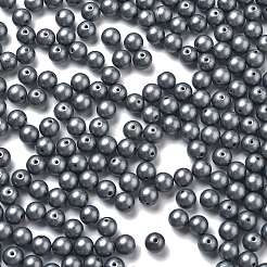 焼付塗装ガラスシードビーズ  ラウンド  グレー  6mm  穴：0.8mm  約1800個/1ポンド&nbsp;SEED-H003-02I
