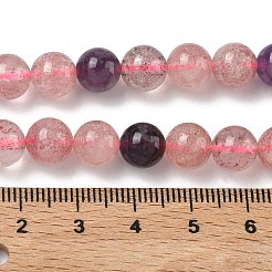 天然オーラライトビーズ連売り  ラウンド  8mm  穴：0.9mm  約48個/連  15.31''（38.9センチメートル）&nbsp;G-Z139-A01-8mm