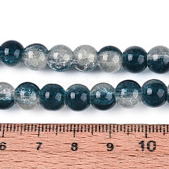 Transparent Crackle Glass Bead Strands&nbsp;GLAA-T025-8mm-02D