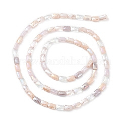 Gradient Color Electroplate Glass Bead Strands&nbsp;X-GLAA-E042-01E