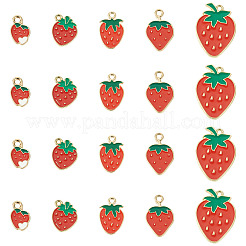 50Pcs 5 Styles Zinc Alloy Enamel Pendants&nbsp;FIND-BG0001-06